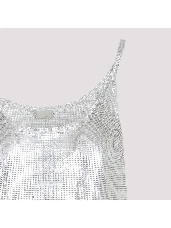 Allover Sequin Embellished Slip Mini Dress