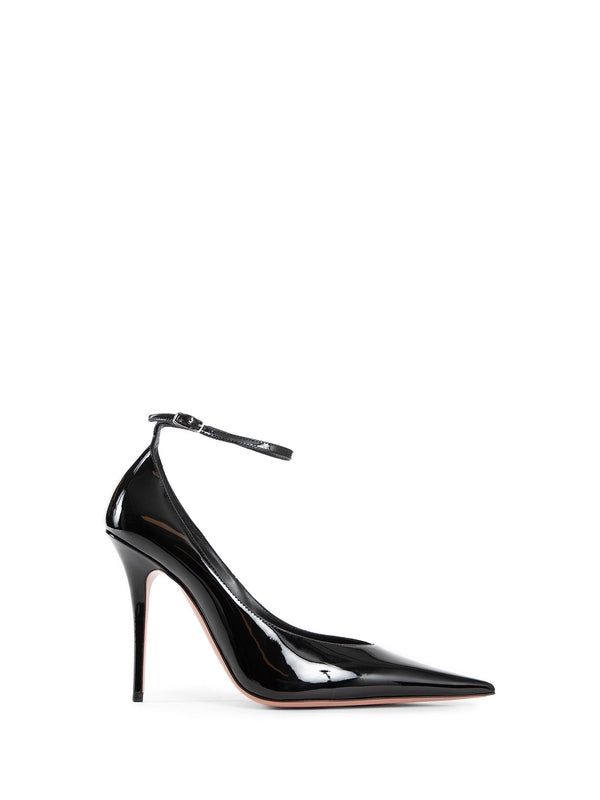 Anok Ankle Strap Leather Pumps Heels