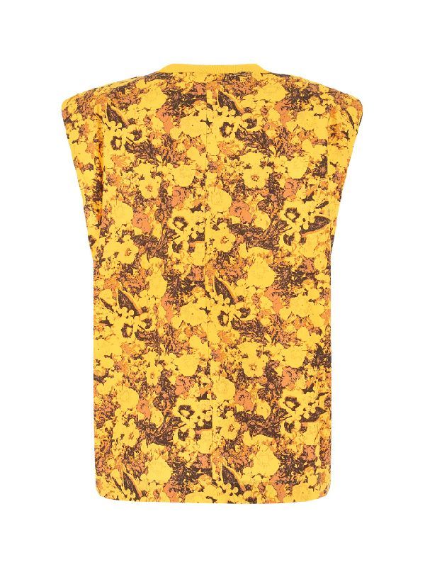 Flower Pattern Sleeveless Top