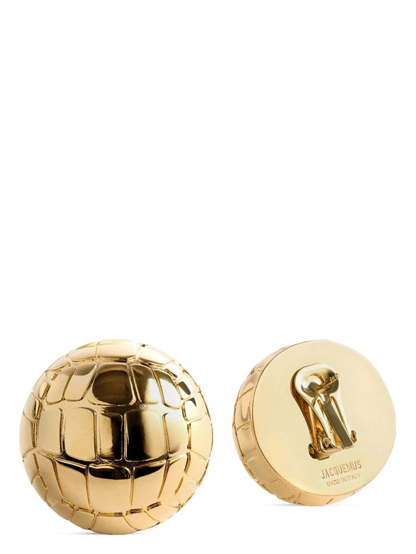 Crocodile
  Detail Ball Earrings