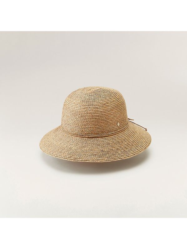 Dora Strap Detail Raffia Bucket Hat