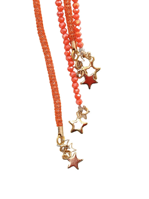 Star Detail Bead Necklace