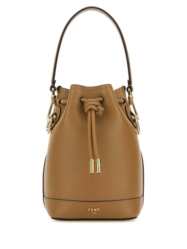 Fendi Montrezo Mini Brown Bucket Bags