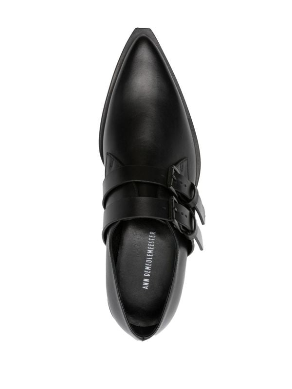 Bowie Leather Monk Strap Shoes