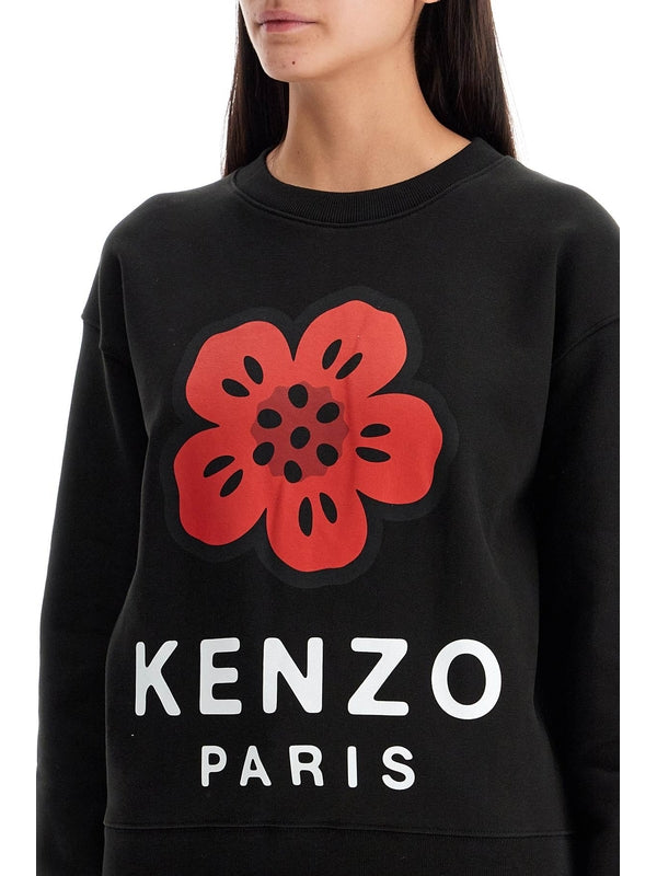 Bokeh Flower Cotton Sweatshirt