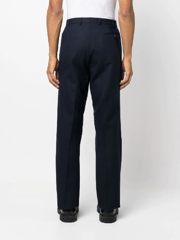 Back Stitch Wool Tailored Pants