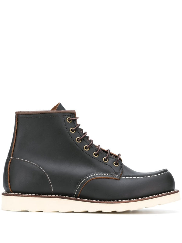 Red Wing Black Lace-Up Boots