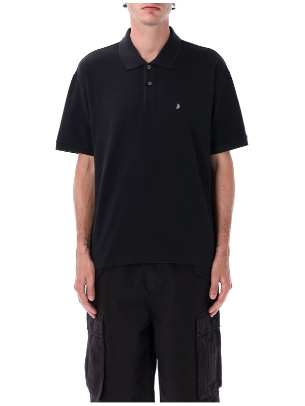 Stussy Black Polo Shirt