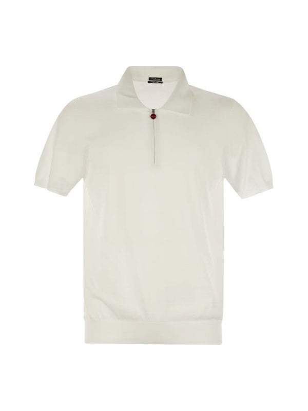 Logo Half-Zip Cotton Polo Shirt