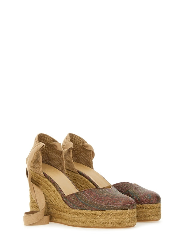Castañer Brown Wedge Sandals