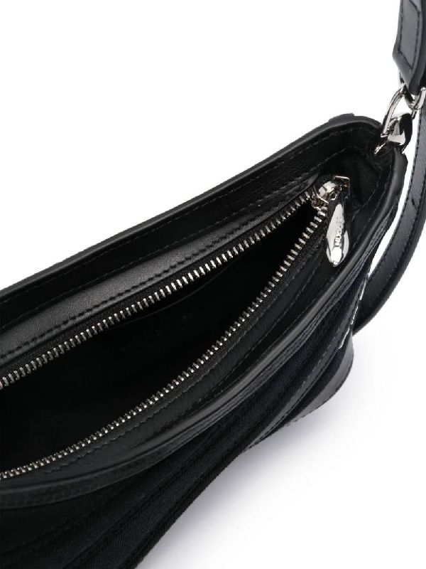 Spiral Curve 01 Panel Small Shoulder Bag