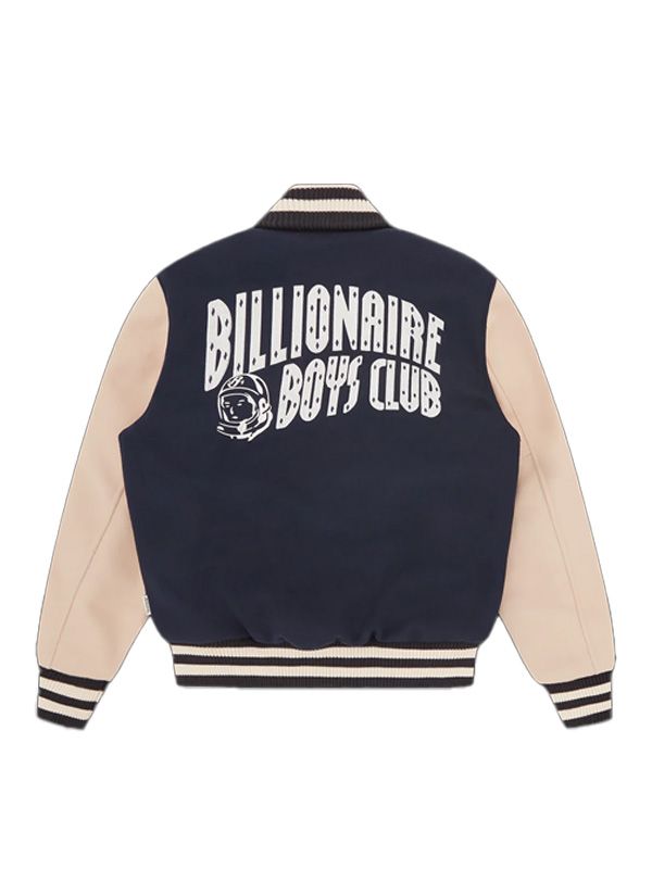 Logo Patch Varsity Bomber Jacket