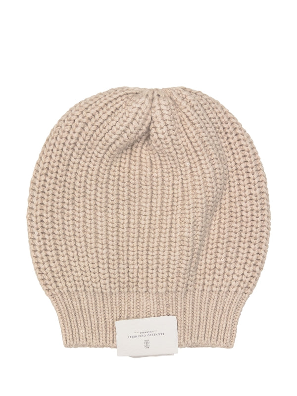 Logo Sequin Knit Beanie