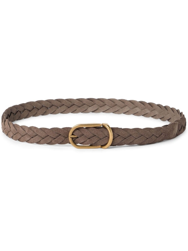 Suede Braided Leather Belt