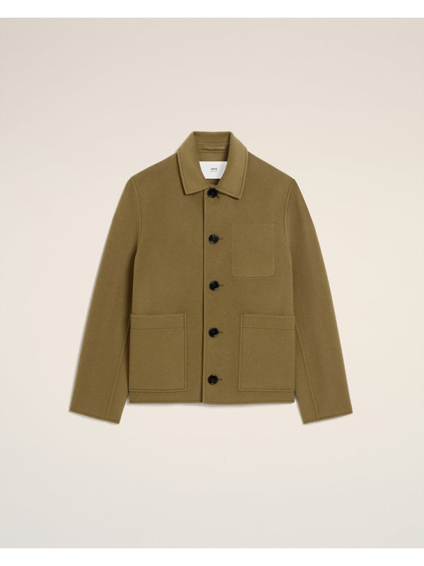 Ami Green Wool Boxy Jacket