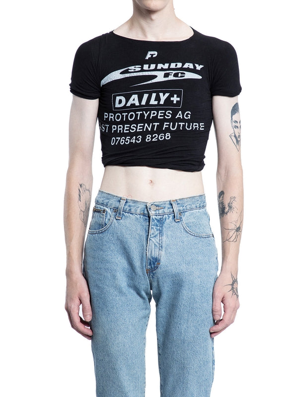 Graphic Printing Crop T-Shirt