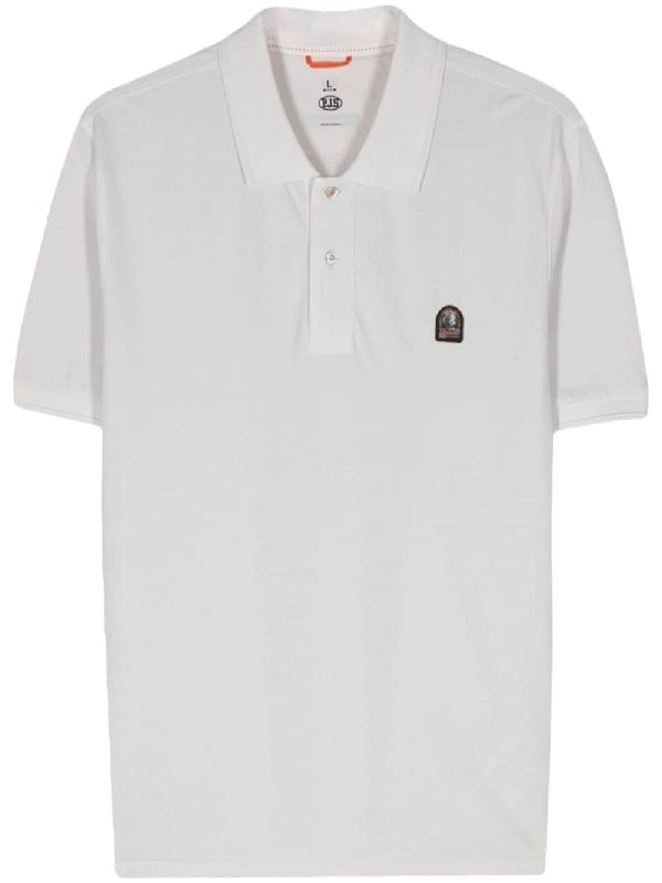 Logo Patch Cotton Polo Shirt