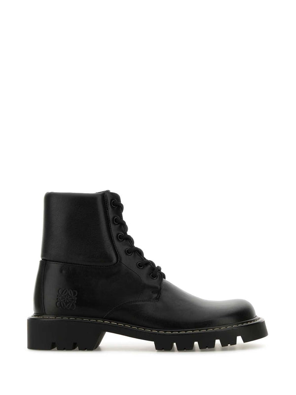 Campo Anagram Logo Leather Lace-Up Boots