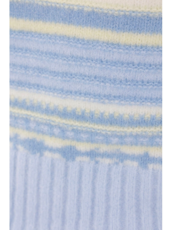 Stripe Alpaca Blend Knit Vest