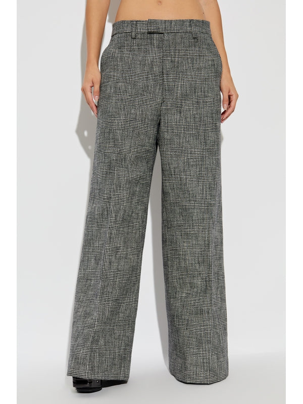 Check Pattern
  Wide Cotton Pants