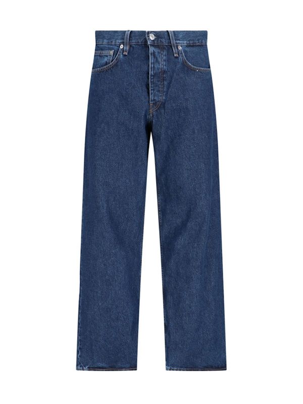 Loose Fit Cotton Denim Pants