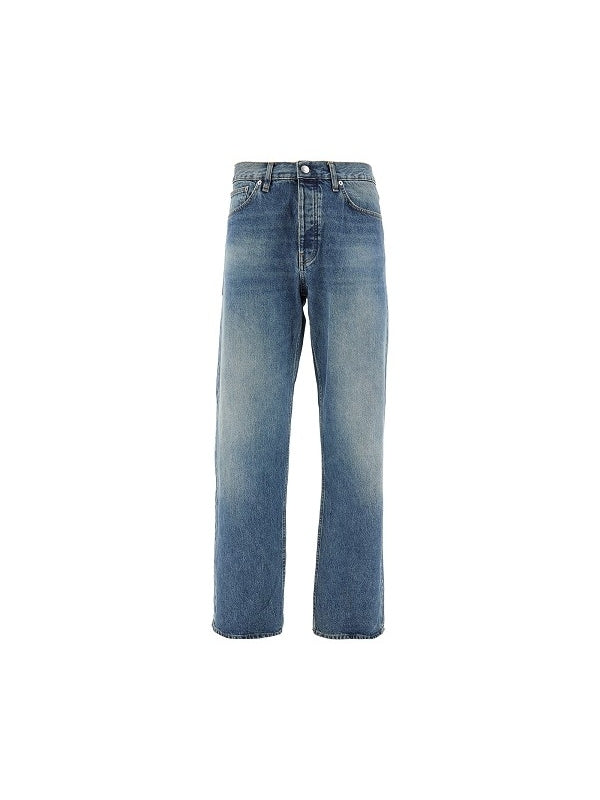 Loose-fit Cotton Denim Pants