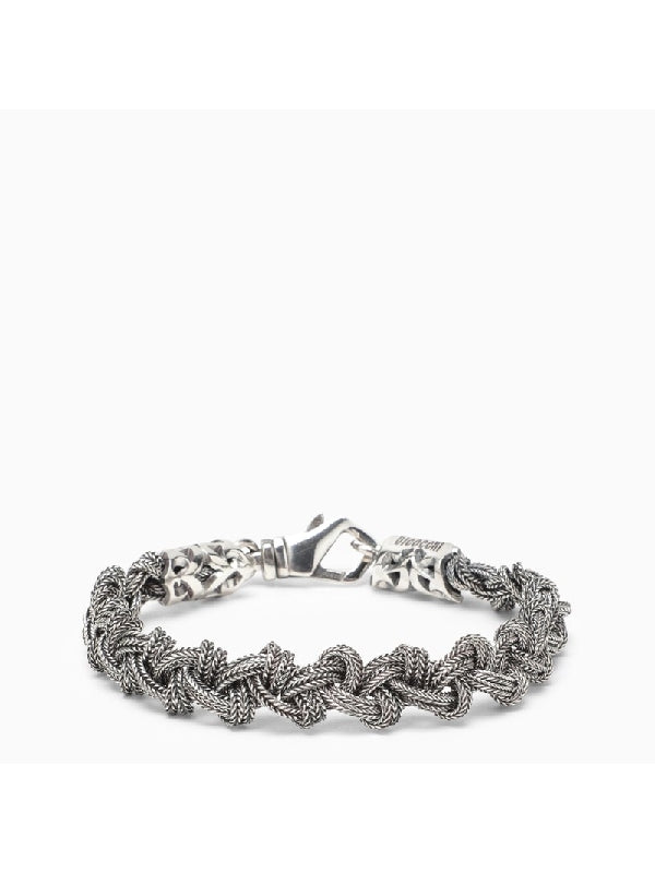 Knotted Chain Silver Bracelet