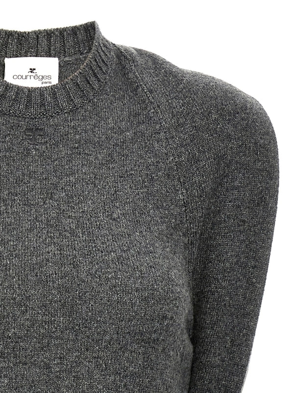 バックレスウールミディドレス