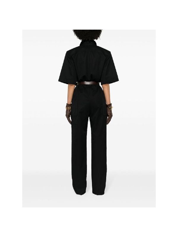 Belt Cotton Jumpsuit