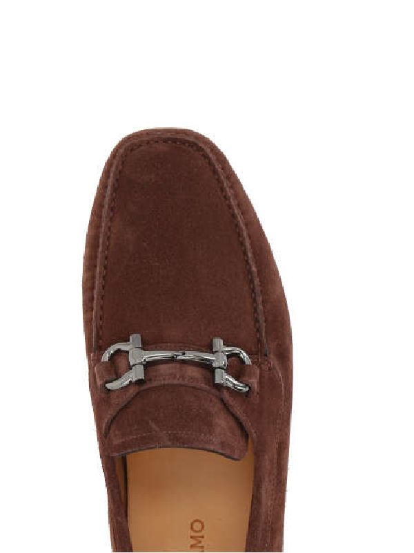 Gancini Suede Driving Shoes