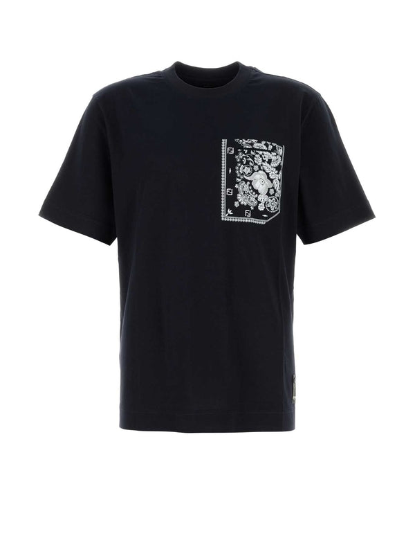 Fendi Navy Half Sleeve