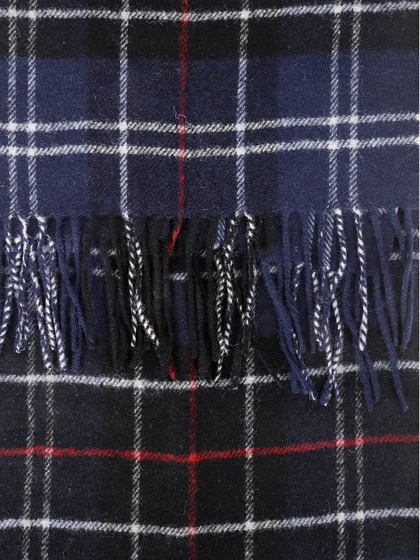 Tartan Check Fringe Lambswool Muffler