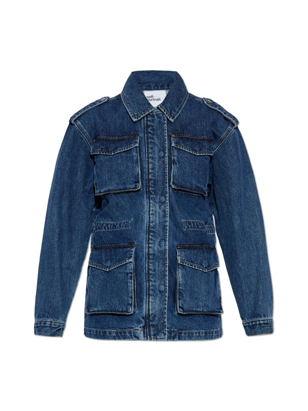 Utility Multi
  Pocket Denim Jacket