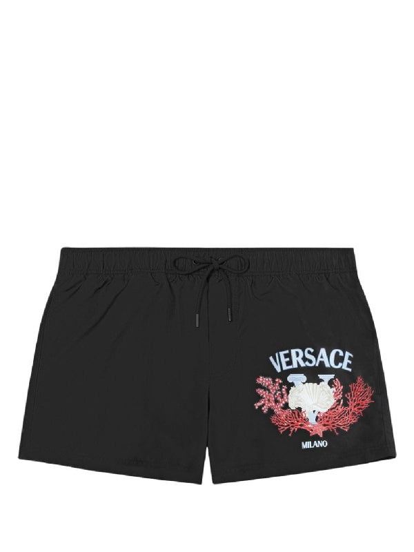 Versace Sea clothing Black Swim Shorts