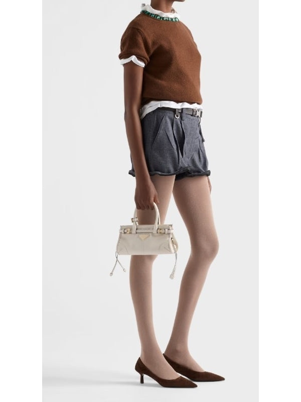 Bony Leather Mini Tote Bag