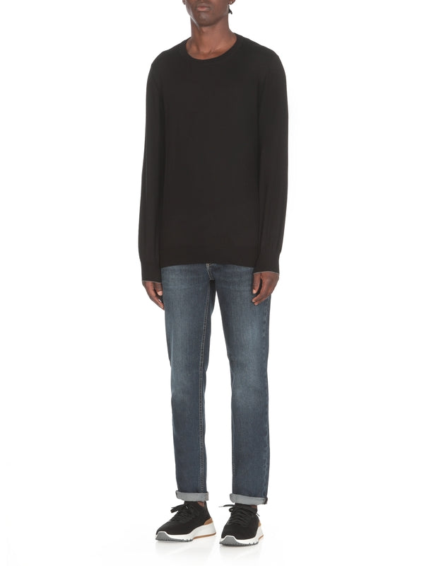 Wool Cashmere Crewneck Knit