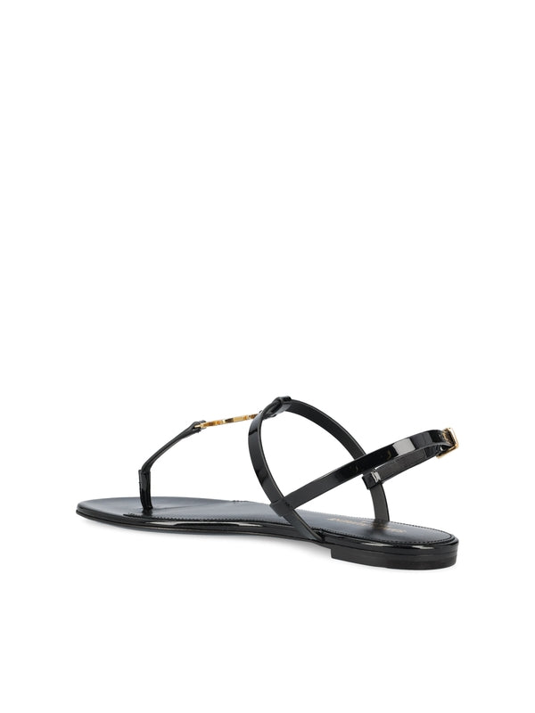 Cassandra Monogram Flip Flop Sandals