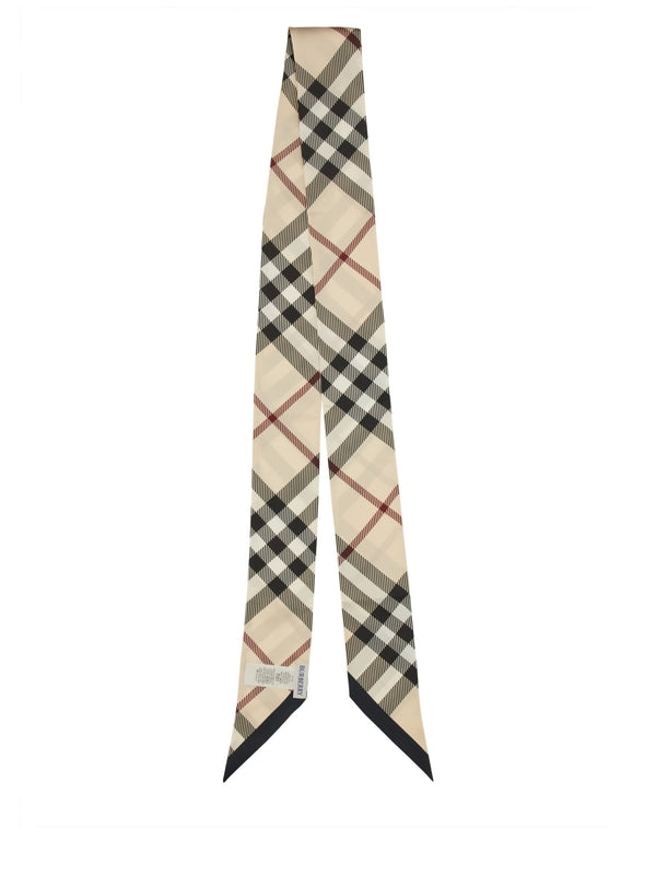 Check Pattern Silk Tie