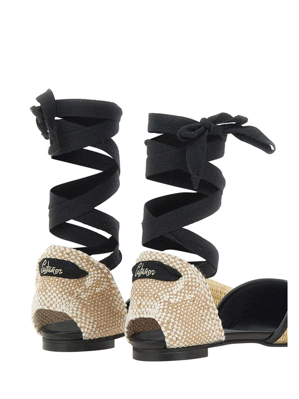 Castañer Beige Flat Shoes