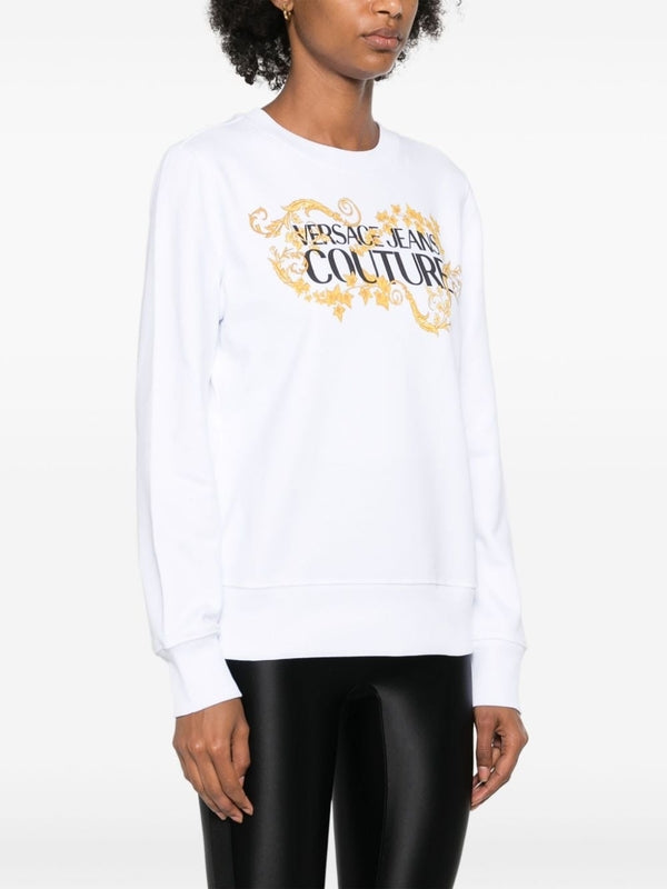 Allover Print Cotton Sweatshirt