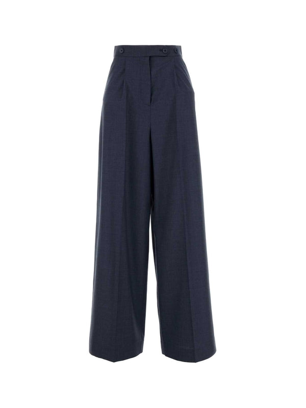 Wide Wool Pants