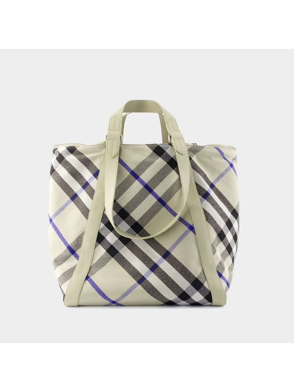 Check Pattern Medium Tote Bag