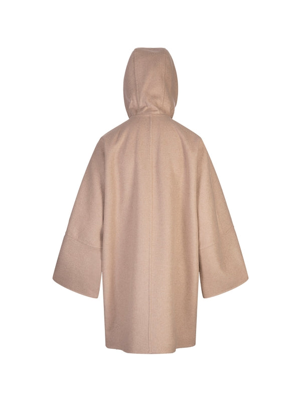 Wool Cashmere Hooded Coat