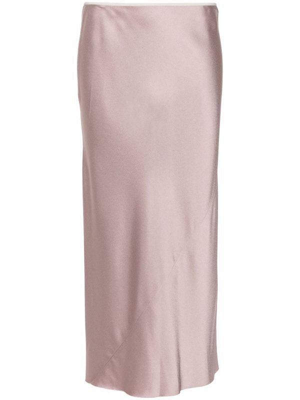 W.W Satin Midi Skirt