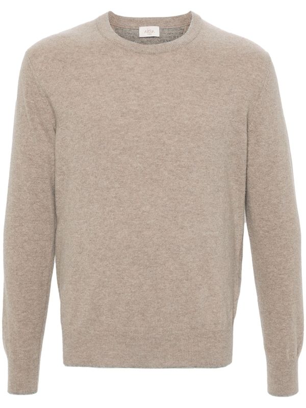 Elbow Patch Crewneck Wool Knit