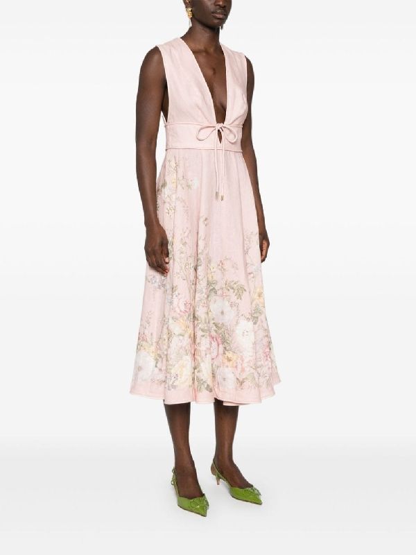 Waverly Flower Linen Dress