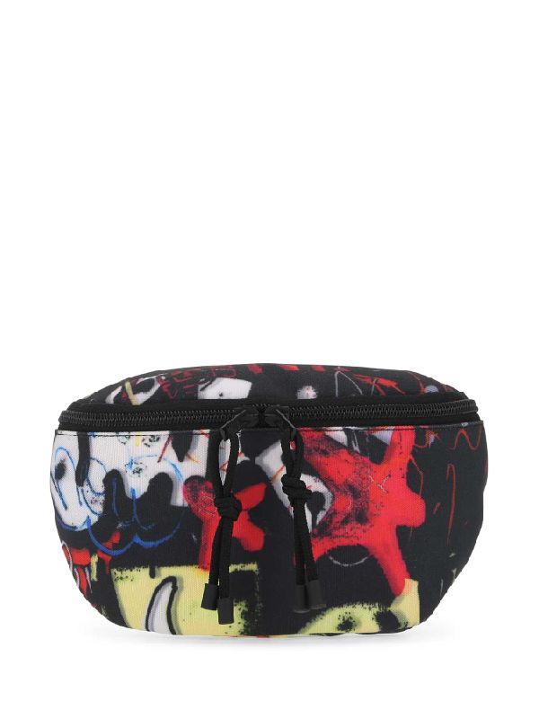 Graffiti Print Belt Bag