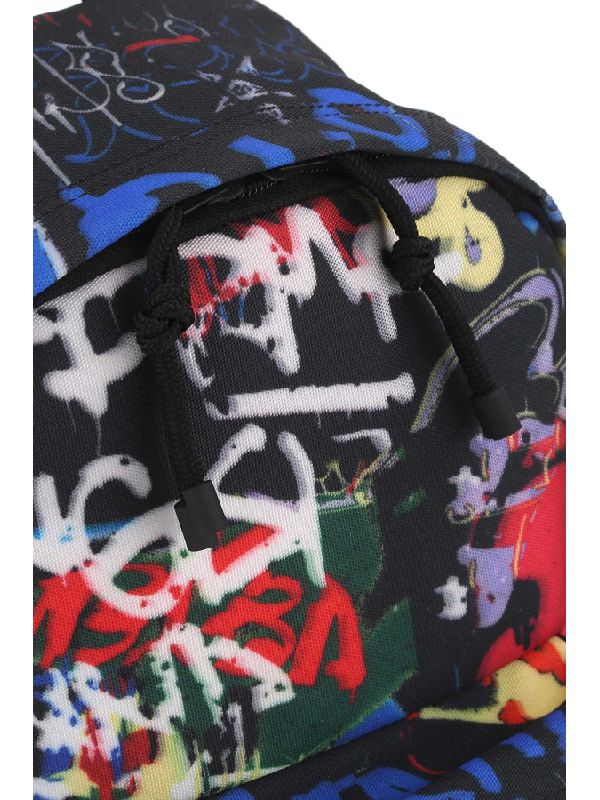 Graffiti Print Mini Backpack