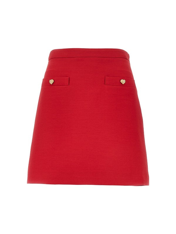 Valentino Red Skirt