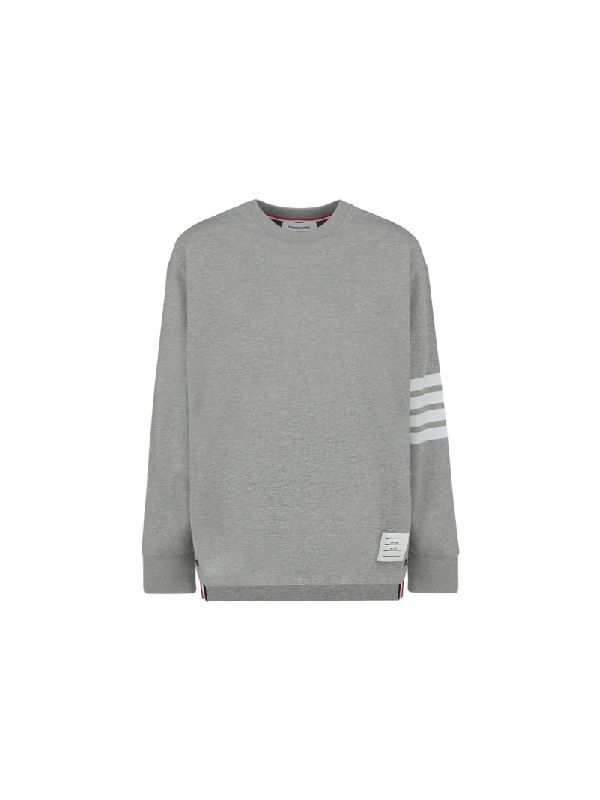 4-bar Sleeve Grey Sweatshirt